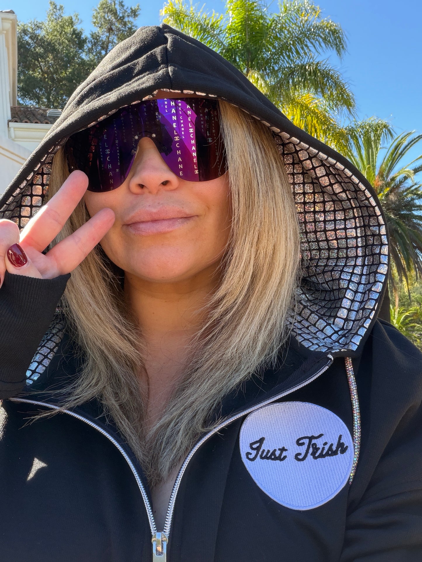 Black Just Trish Hoodie