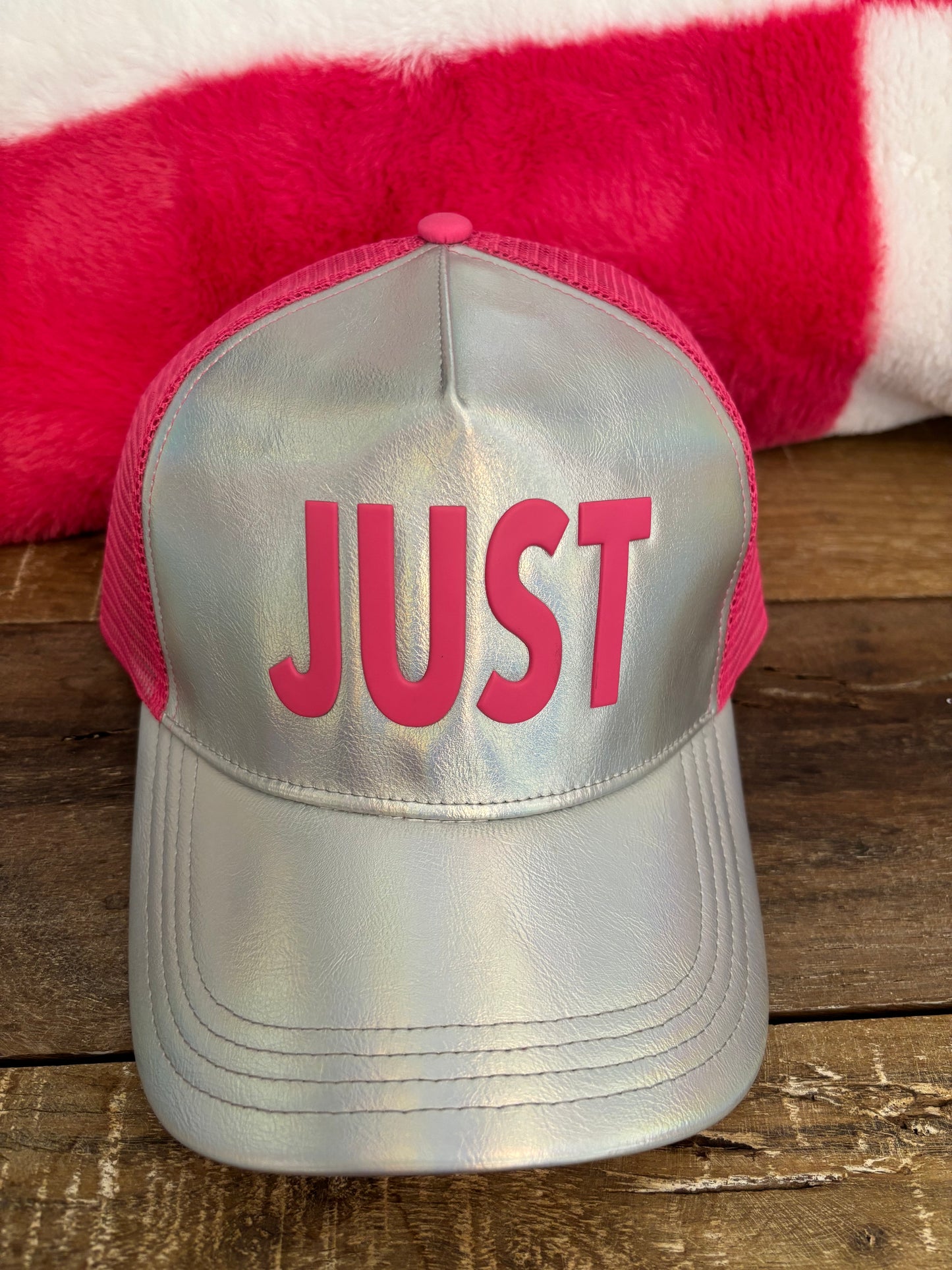 Silver Trucker Hat