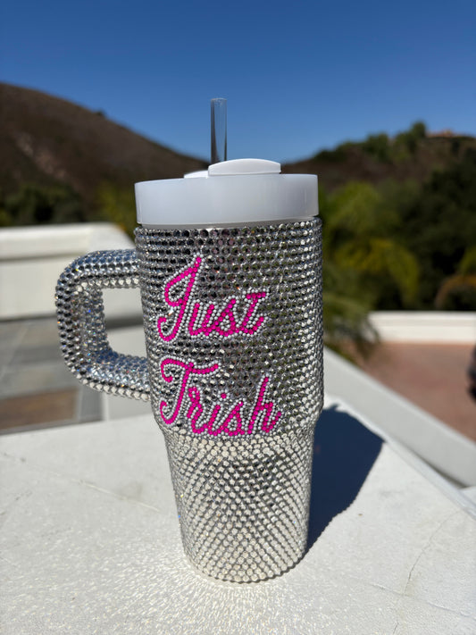 Just Trish Bedazzled Tumbler