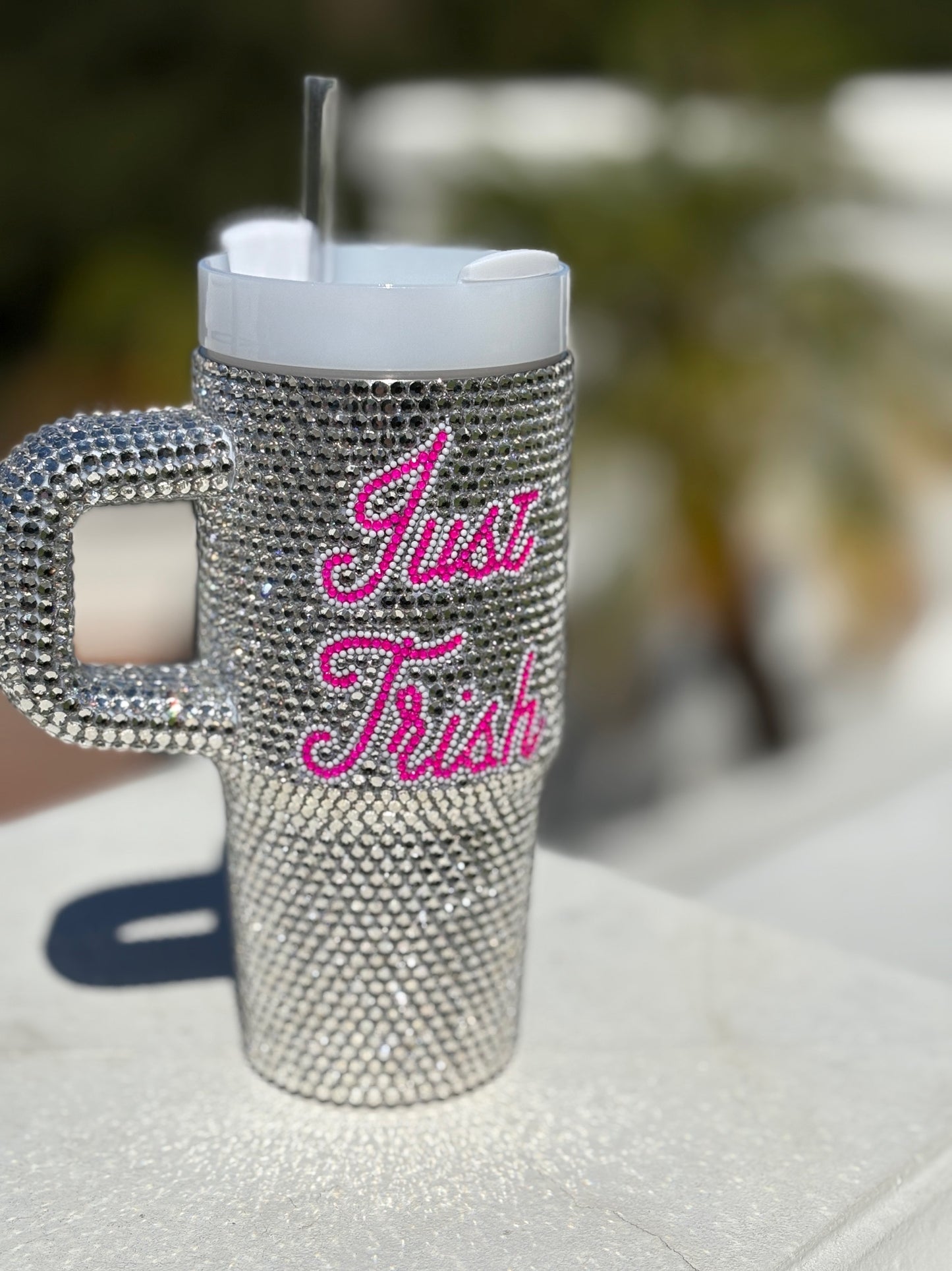 Just Trish Bedazzled Tumbler